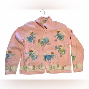 Pink Angelic Embroidered Cardigan